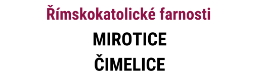 Logo Římskokatolické farnosti Čimelice, Mirotice